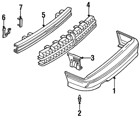 Cavalier BUMPER & COMPONENTS - REAR 3