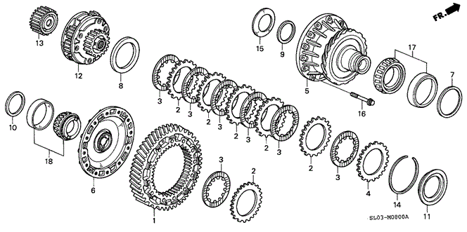 NSX 5MT DIFFERENTIAL GEAR (5MT) (1)
