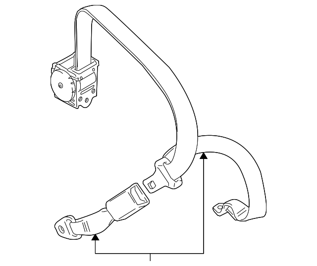 84906808115PK Деталь CENTER BELT ASSY