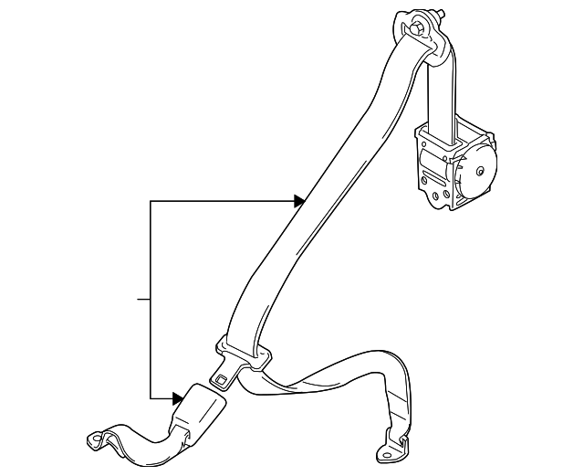 84904808325PK Деталь OUTER BELT ASSY, RIGHT