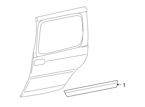 Uplander EXTERIOR TRIM - SIDE DOOR
