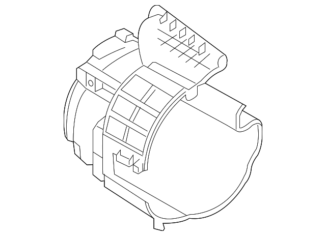 97123-B2010 HEATER CASE, LEFT