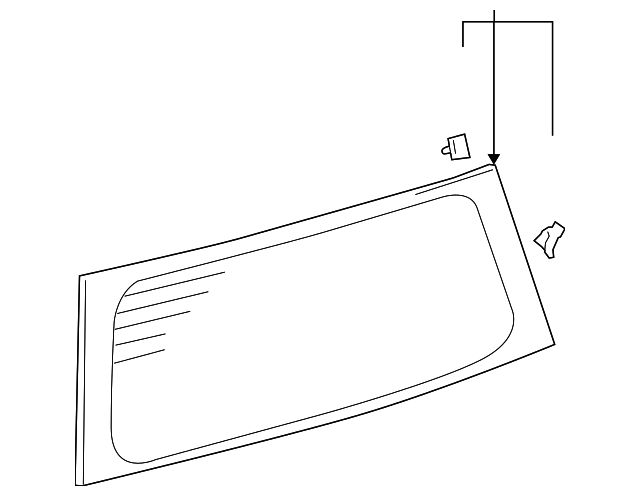 68105-52410 Деталь LIFT GATE GLASS