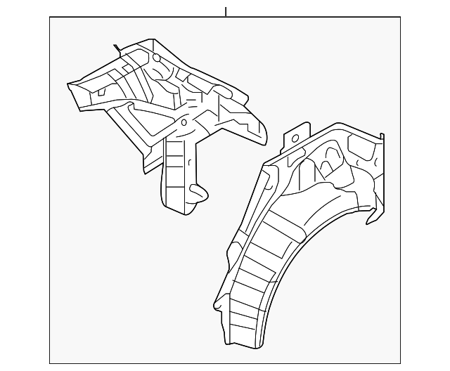 71601-A5000 Деталь INNER QTR PANEL, LEFT