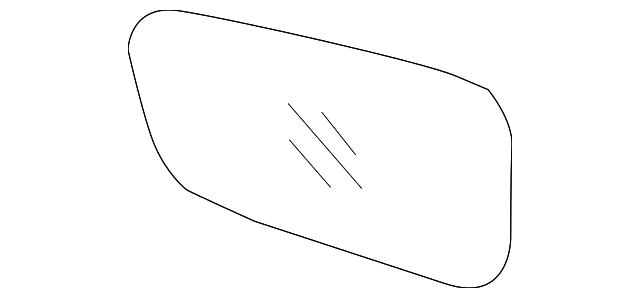 87611-3Q010 Деталь MIRROR GLASS, LEFT
