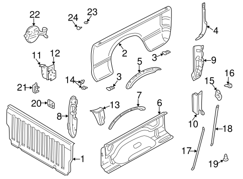 Ram 1500 FRONT & SIDE PANELS