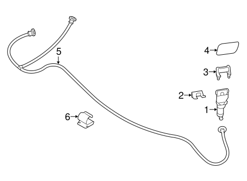 QX80 WASHER COMPONENTS
