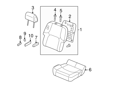 Pathfinder FRONT SEAT COMPONENTS