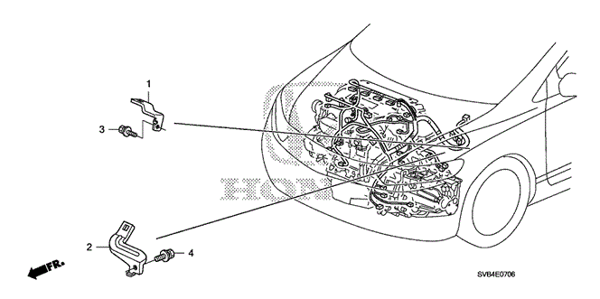 ENGINE/ENGINE WIRE HARNESS STAY (2.0L) for 2010 Honda CIVIC COUPE #1
