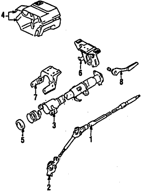 MR2 STEERING COLUMN & WHEEL