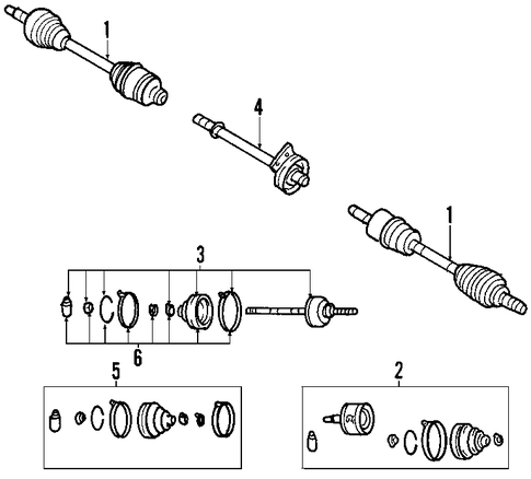 Tribute AXLE SHAFTS & JOINTS