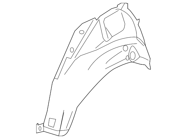 5301D031 Деталь INNER WHEELHOUSE, LEFT