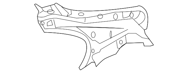 5301D047 Деталь UPPER PILLAR, LEFT