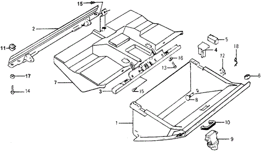 INTERIOR / BUMPER/GLOVE BOX for 1977 Honda ACCORD HATCHBACK #1
