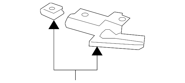 1K0-861-371 Деталь FRONT CONSOLE REAR BRACKET