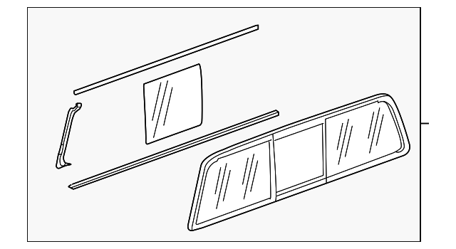 23338345 Деталь SLIDING GLASS
