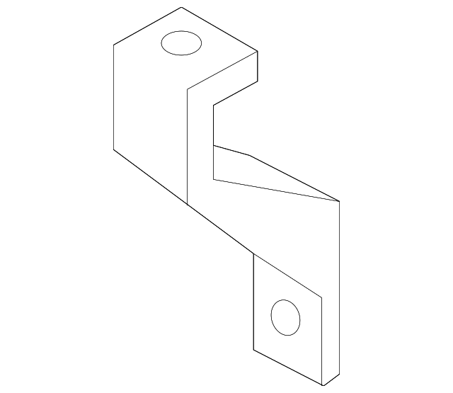 86633-C6000 IMPACT BAR UPPER BRACKET, RIGHT