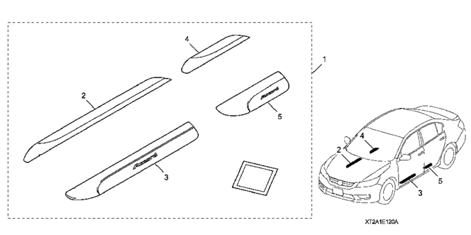 ACCESSORIES/DOOR SILL TRIM for 2014 Honda ACCORD PLUG-IN #1