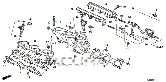 TSX SEDAN FUEL INJECTOR (V6)