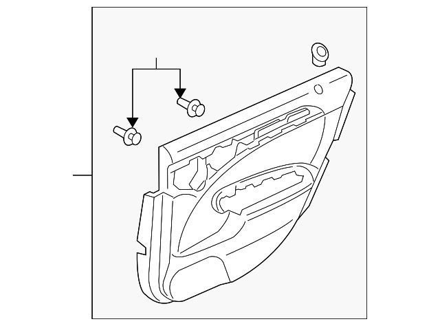 83736-SEP-A01ZC Деталь BASE ASSY., R. RR. DOOR *YR167L* (LIGHT 