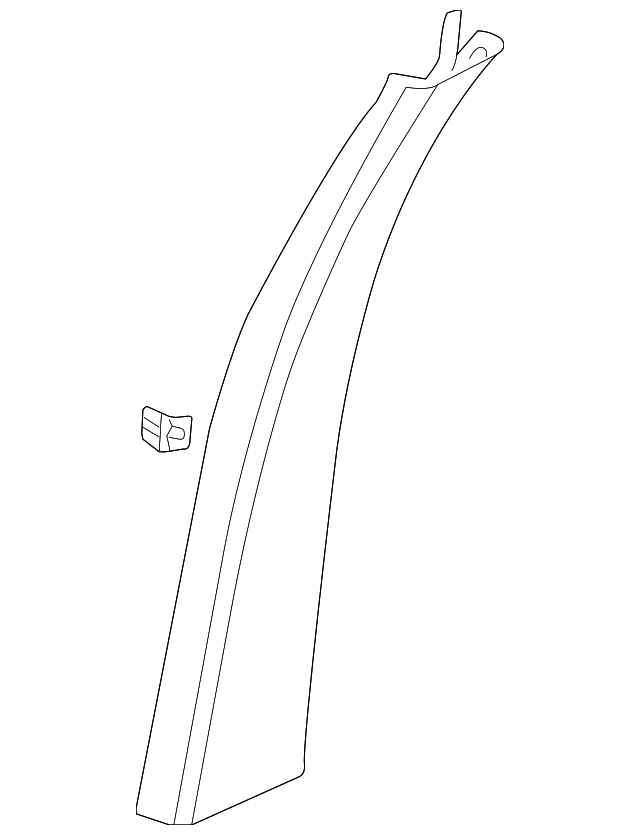25925435 UPR CTR PLR TRIM, LEFT