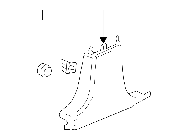 15935530 LWR CTR PLR TRIM, RIGHT