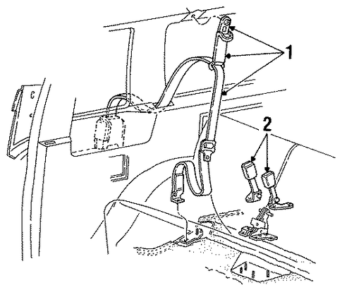 Explorer REAR SEAT BELTS