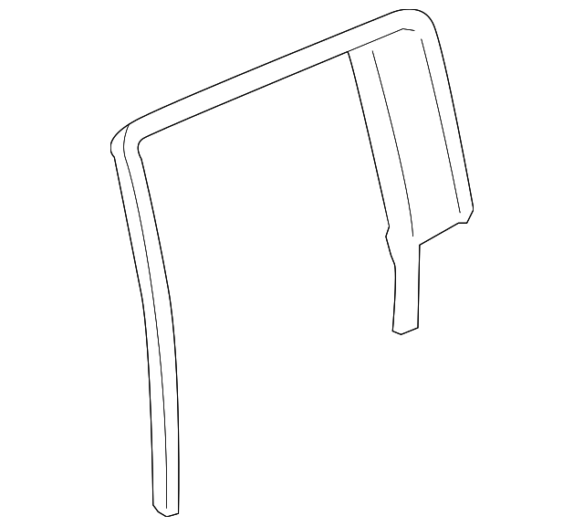 25830045 Деталь FIXED GLASS, LEFT