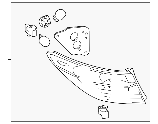 81560-06830 Деталь TAIL LAMP ASSY, LEFT