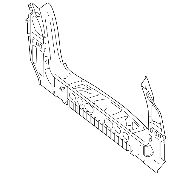 166-640-15-71 Деталь REAR BODY REINF