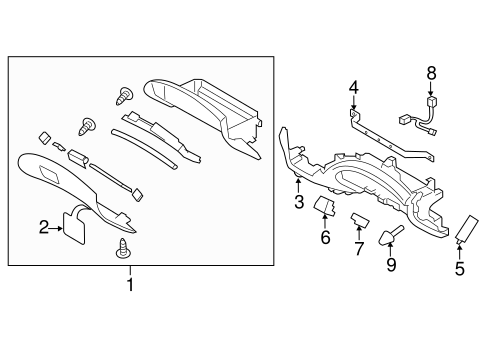 Impreza GLOVE BOX