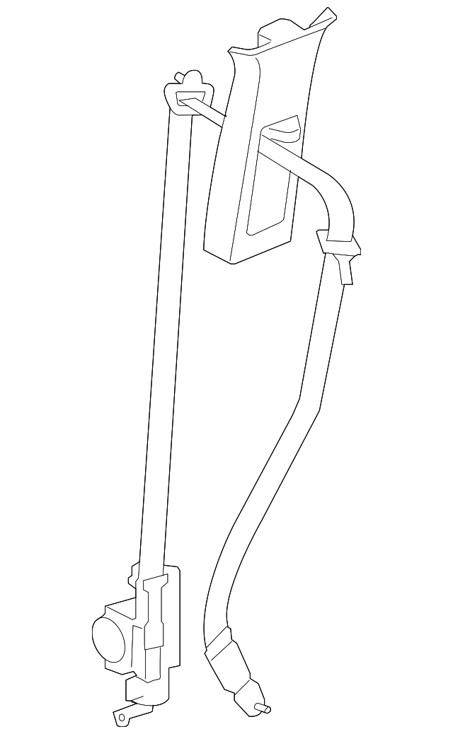 1MY73DK7AB Деталь RETRACTOR ASSY, LEFT