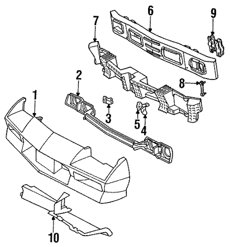 Camaro BUMPER & COMPONENTS - FRONT 2