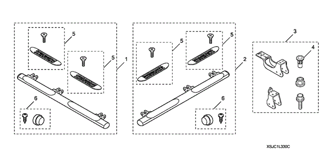ACCESSORIES/SIDE STEPS (TUBE TYPE) for 2007 Honda RIDGELINE #1