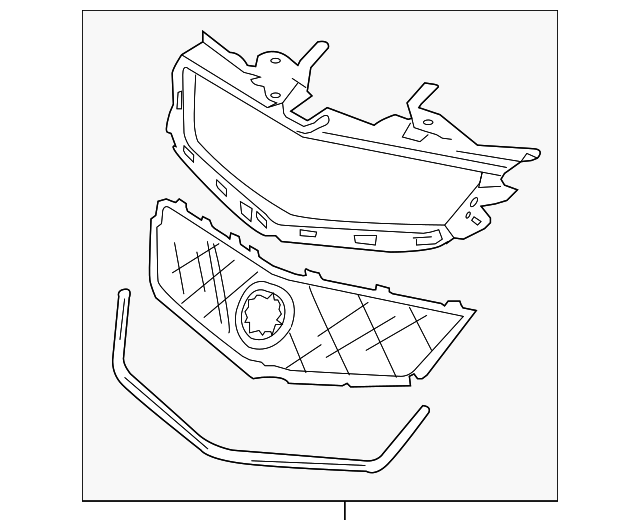 25891998 Деталь UPPER GRILLE