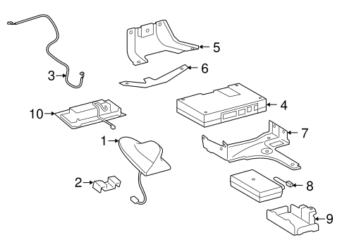 GS450h COMMUNICATION SYSTEM COMPONENTS