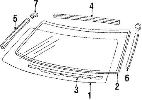 Colt GLASS - WINDSHIELD