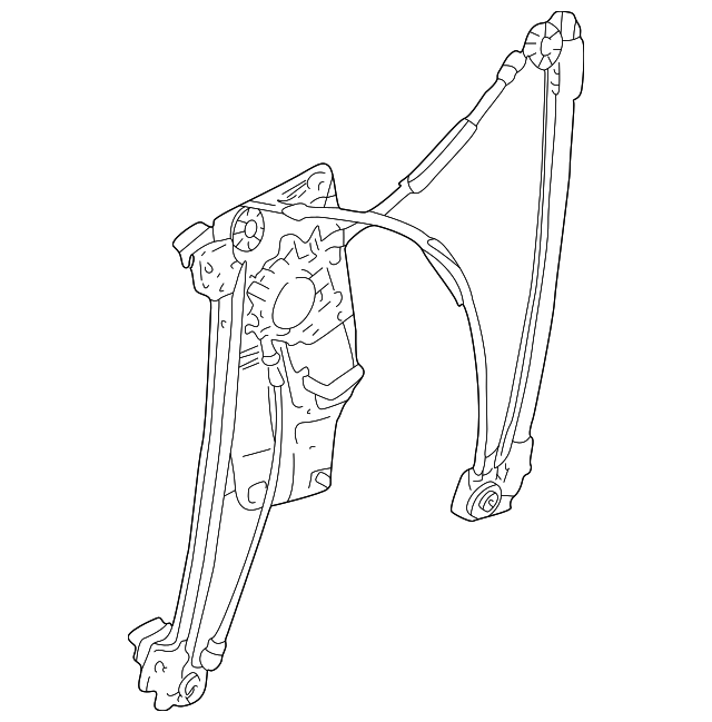 51-33-8-252-393 Деталь WINDOW REGULATOR, LEFT