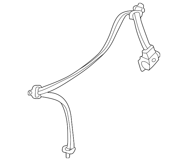 LC62-57-890N-05 Деталь OUTER BELT ASSY, LEFT