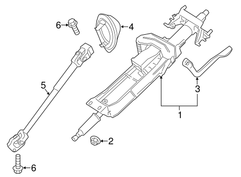 328i GT xDrive STEERING COLUMN ASSEMBLY
