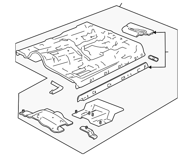 12548362 Деталь FLOOR PAN ASSY