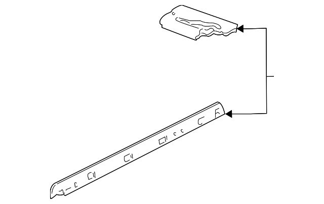 15059568 Деталь EXTENSION, RIGHT