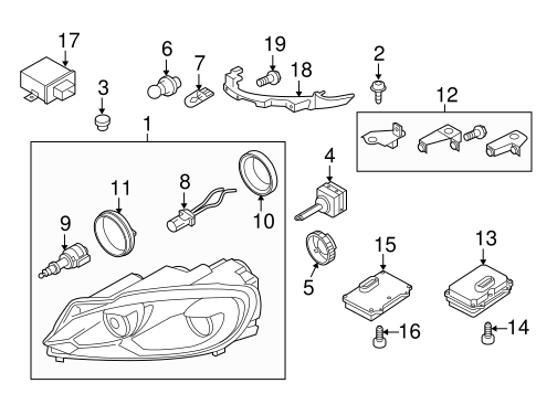 Golf BULBS - CHASSIS 5