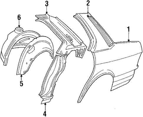 528e QUARTER PANEL