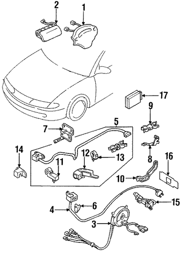 MX-6 AIR BAG COMPONENTS