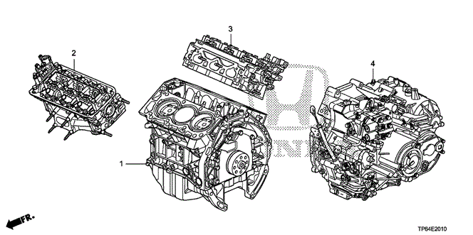 GENERAL ASSY., RR. CYLINDER HEAD (DOT) - 2011 Honda CROSSTOUR (10005R70A05) GENERAL ASSY., RR. CYLINDER HEAD (DOT) - 2011 Honda CROSSTOUR (10005R70A05)