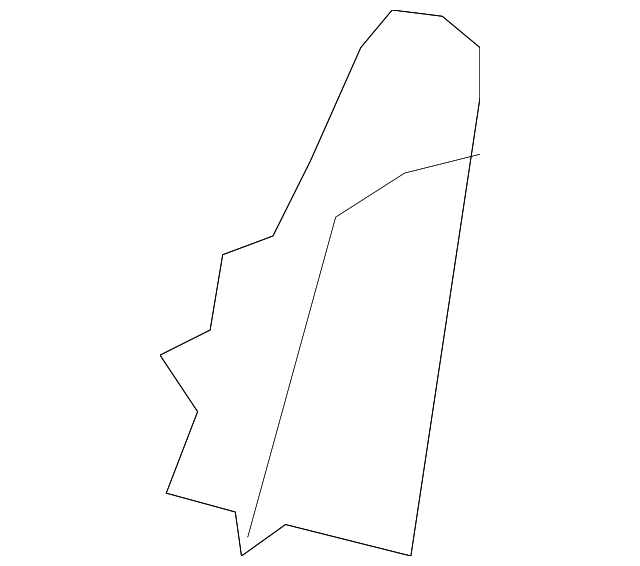 87456-EL00B Деталь OUTER COVER, LEFT