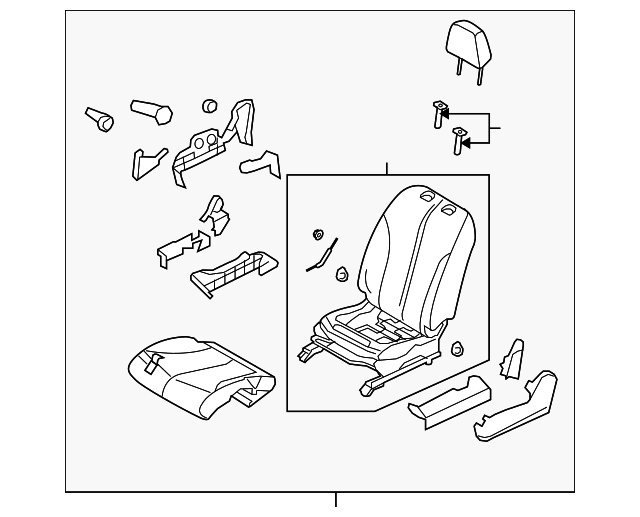 87050-EM56A Деталь SEAT ASSY, LEFT