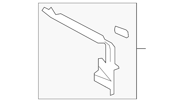 5074900AF Деталь TROUGH, RIGHT