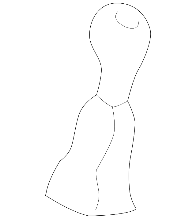 1E0-711-118-B-HHT Деталь SHIFT KNOB